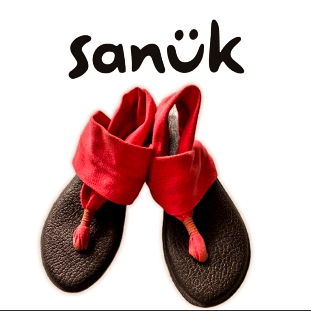 SANUK CORAL YOGA SLINGBACKS SANDLES